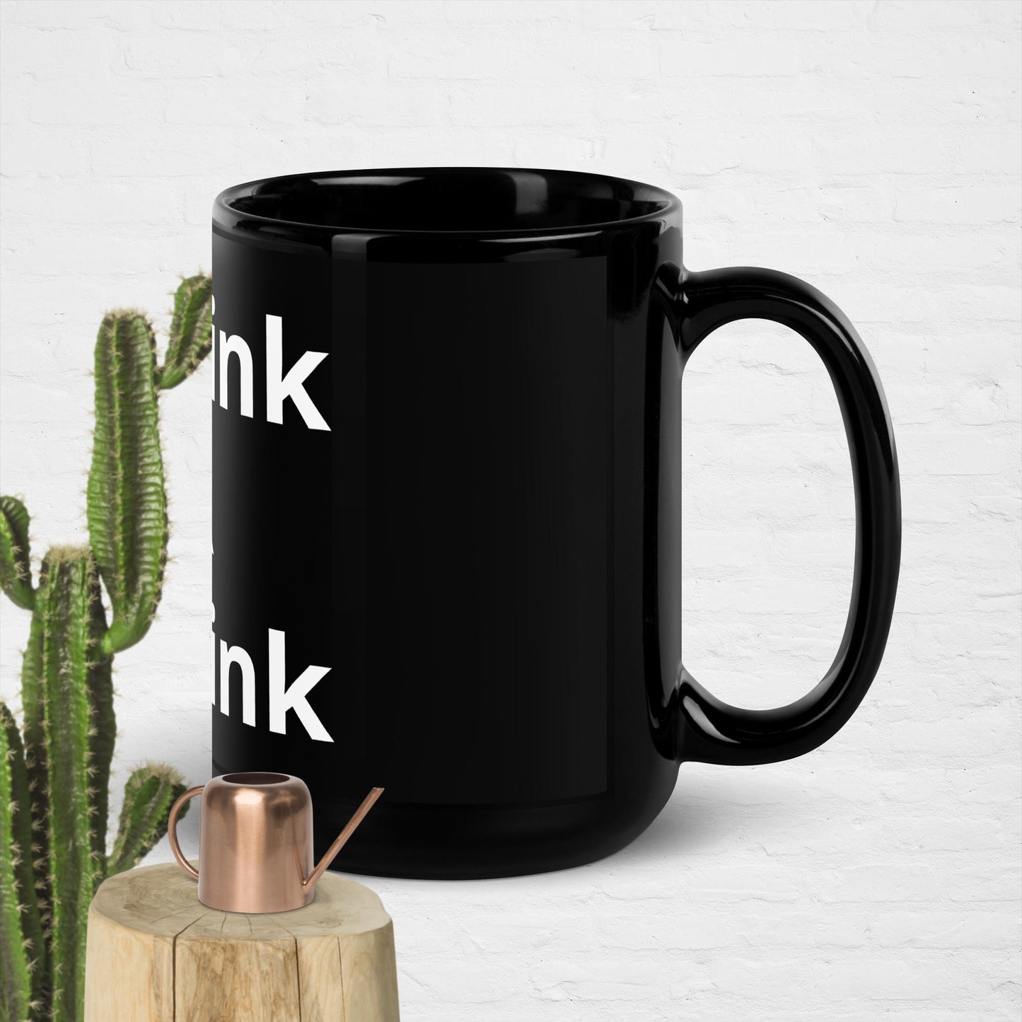 To Drink OR To Drink Black Glossy Mug