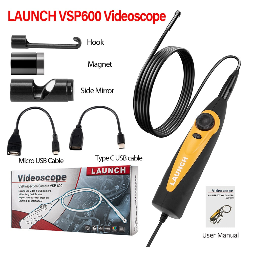 LAUNCH VSP600 Videoscope Camera Endoscope