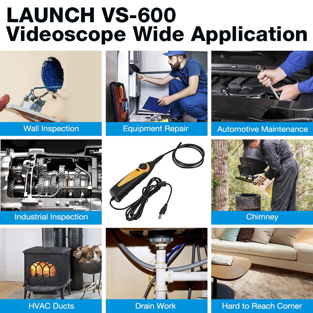 LAUNCH VSP600 Videoscope Camera Endoscope